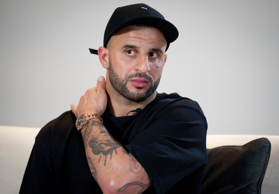 Exclusive Interview with Kyle Walker. ..Pictures taken during the interview of England footballer Kyle Walker. ..Pics by Dan Charity .28-01-24