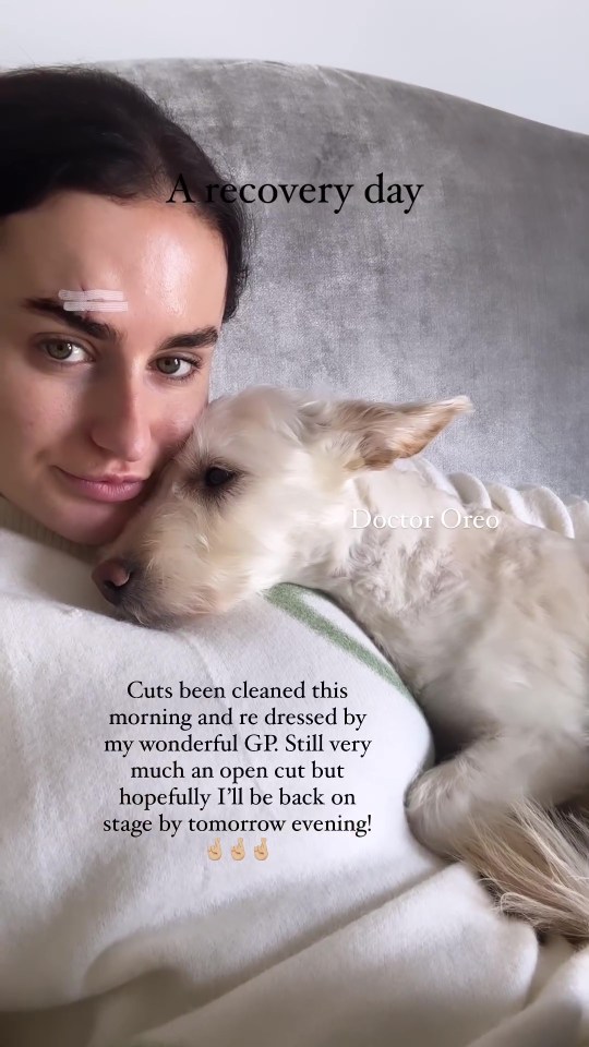 She took to her Instagram for a second time as she recovered at home