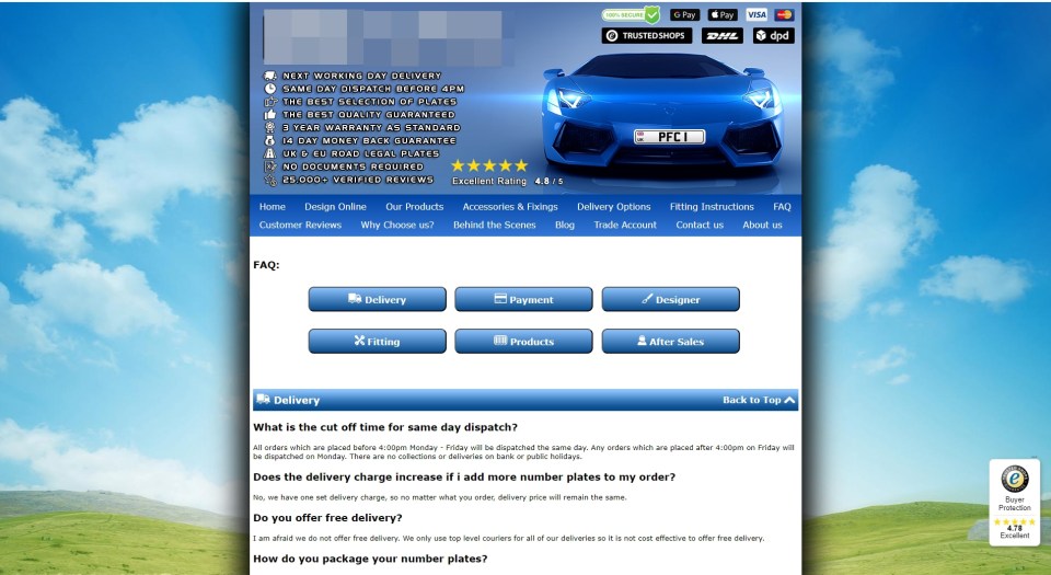 The sites claimed they were 'road legal' despite requiring no checks