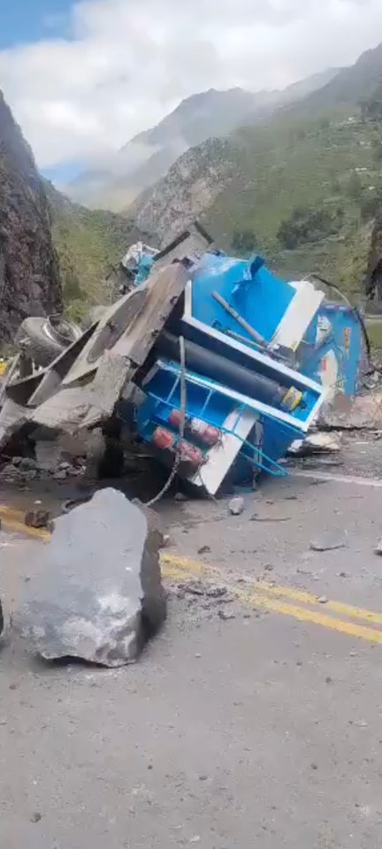 Picture of the aftermath of the terrifying incident