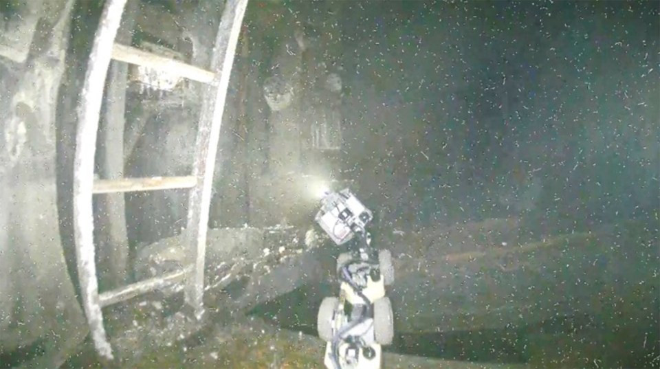 For the first time, drones went inside the No.1 reactor at the Fukushima Dai-ichi nuclear plant