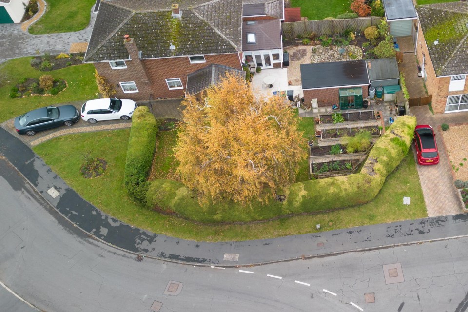 Hill owns the corner patch of land, but the council has now denied him permission to build a home on it