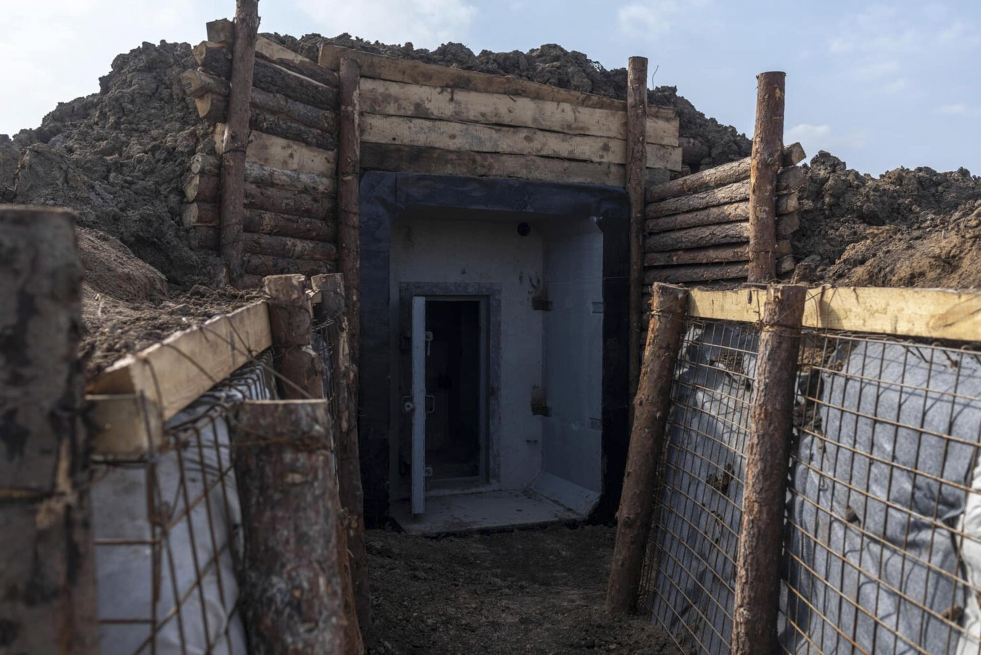 Kyiv's forces are also building underground bunkers inside their trenches