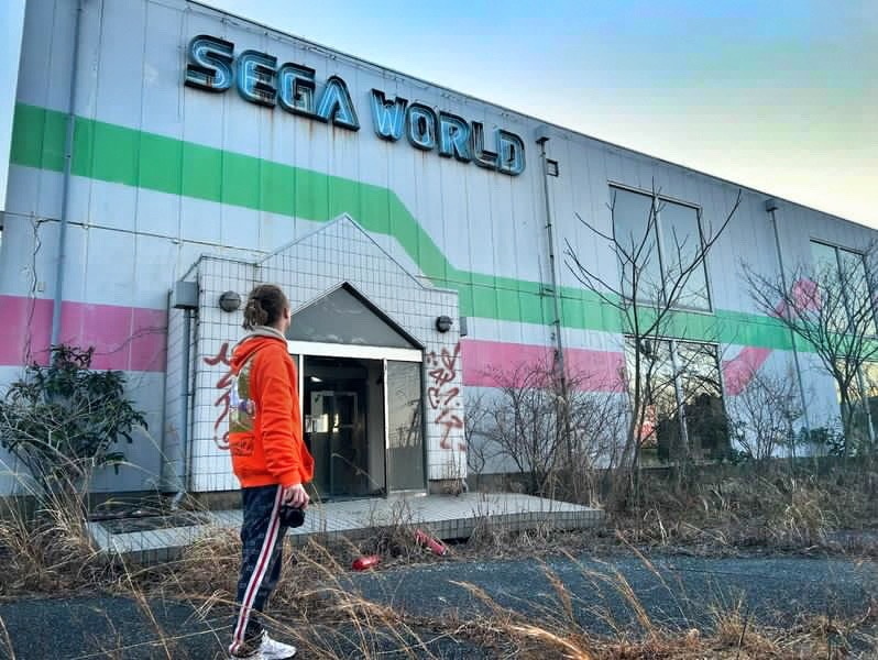 An abandoned gaming arcade