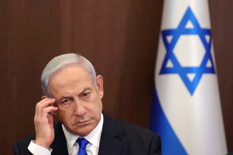 FILE - Israeli Prime Minister Benjamin Netanyahu attends the weekly cabinet meeting in the prime minister's office in Jerusalem, June 25, 2023. Prime Minister Benjamin Netanyahus office says the Israeli leader will undergo surgery on Sunday for a hernia. (Abir Sultan/Pool Photo via AP, File)