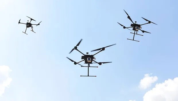 Iran claims Israel launched drones (pictured: IDF drones)