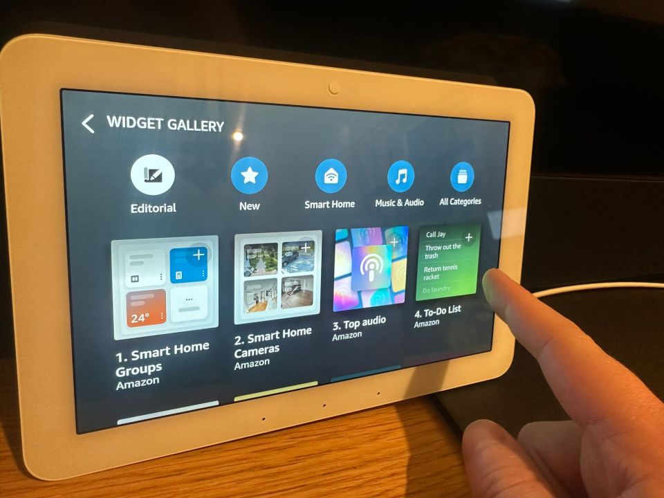 Widgets help to keep things tidy