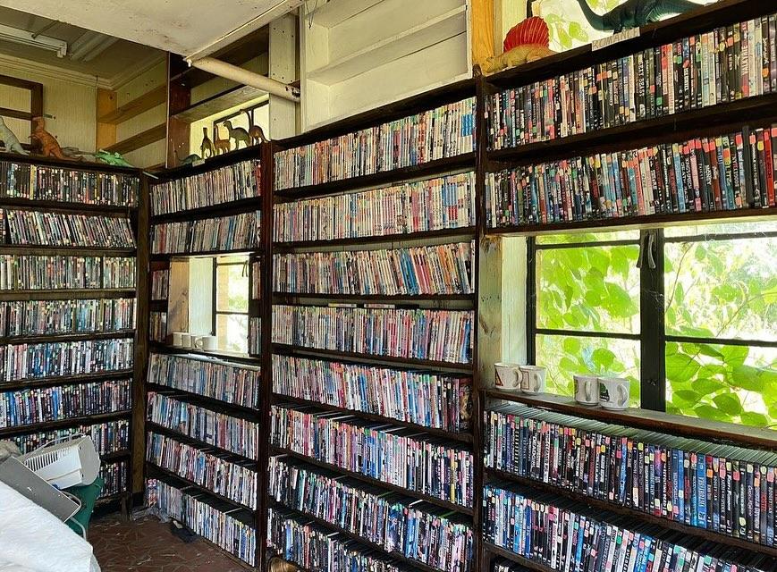 The abandoned VHS store was left frozen in time for at least 20 years