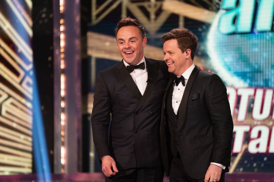 Anthony McPartlin and Declan Donnelly on Ant & Dec's Saturday Night Takeaway.