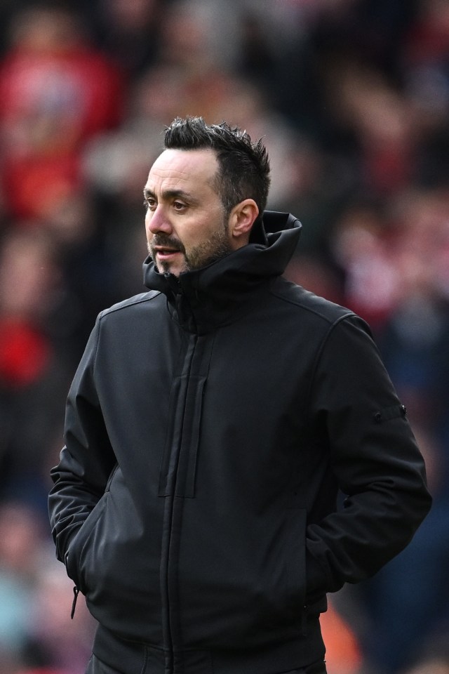 Brighton’s Roberto De Zerbi is also on the Reds radar to replace Klopp
