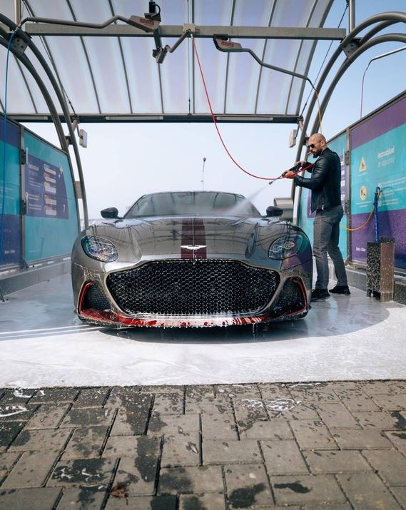 The Aston Martin DBS 700 that a source revealed Tate was driving at the time of the incident
