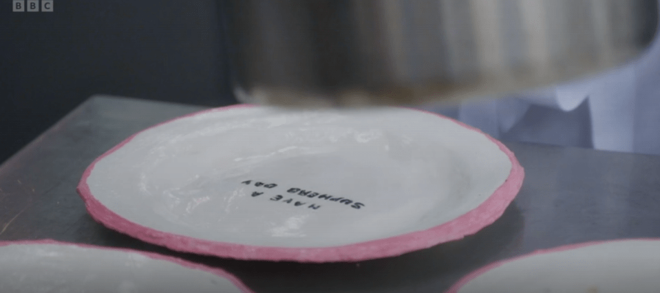 Hope had an impressive range of plates with her