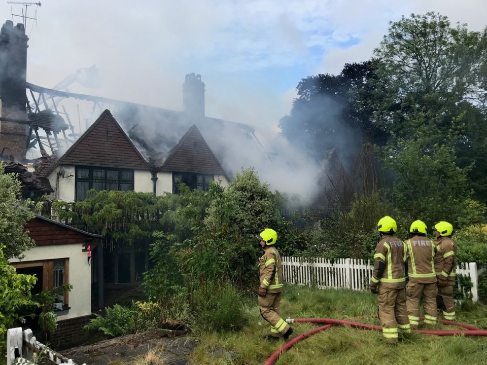 Around 70 firefighters were called to tackle the fire