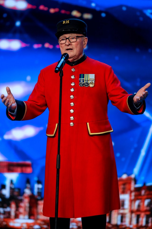 Colin Thackery, 88, singing on Britain's Got Talent.