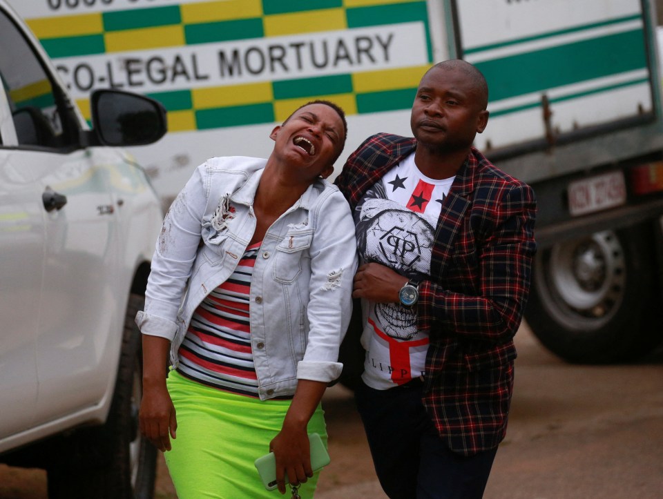 Families of the suspects wept after identifying their bodies