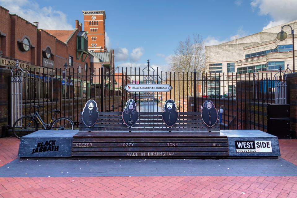 Birmingham's Black Sabbath Bridge was built to commemorate the heavy metal band
