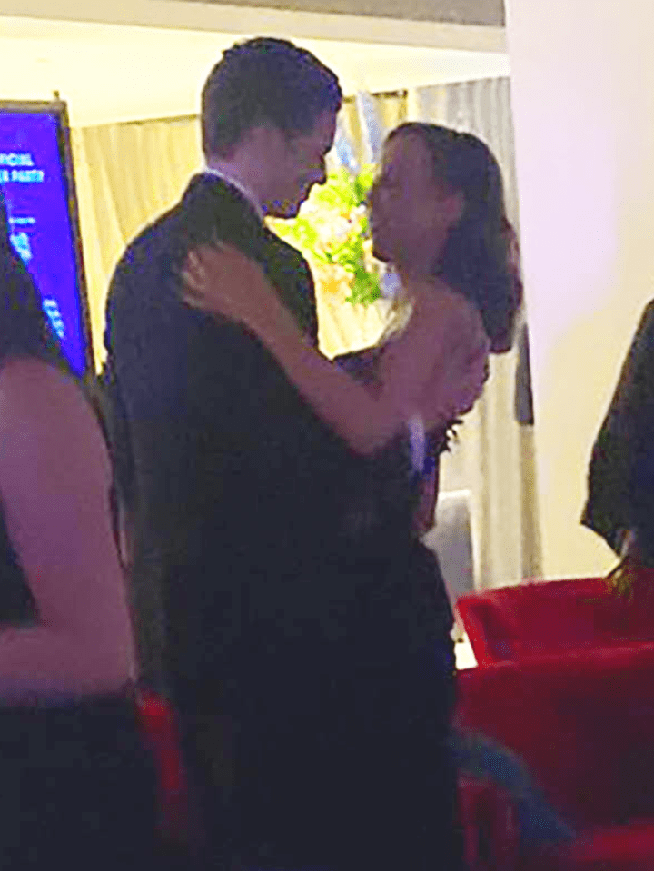 A partygoer said: 'Bobby and Ella were going for it, it was a proper snog and he went back a couple of times for more'