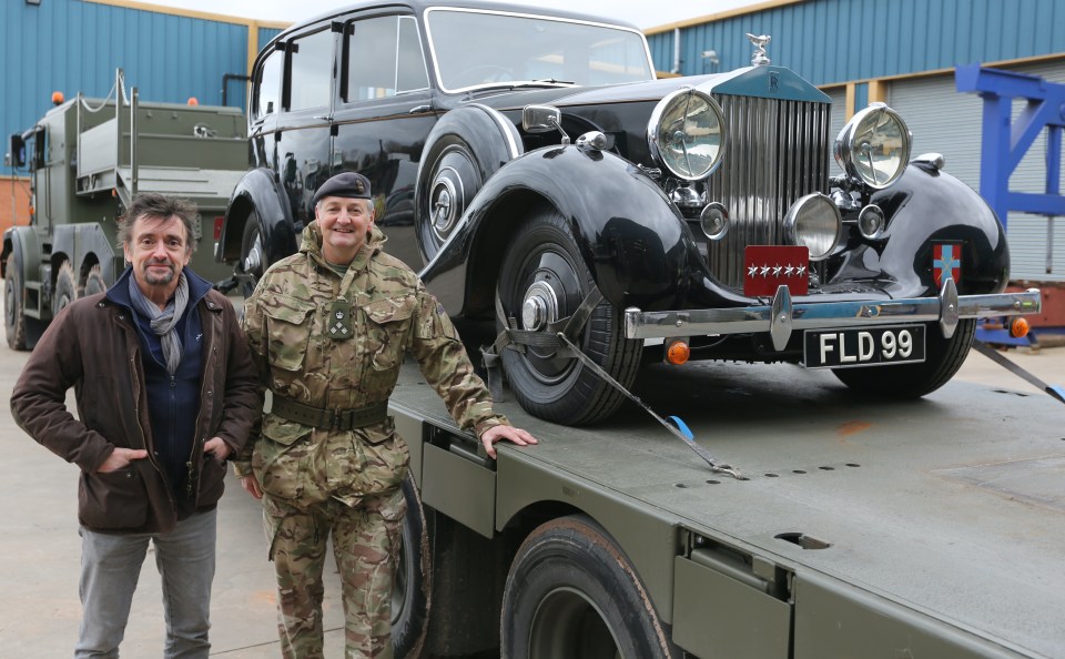 COLLECT PICTURE: Tv star Richard Hammond with the beautifully restored vintage Rolls Royce that Viscount Bernard Montgomery used in Normandy on D Day plus 3 .</p>
<p>With Brigadier Mike Caldicott