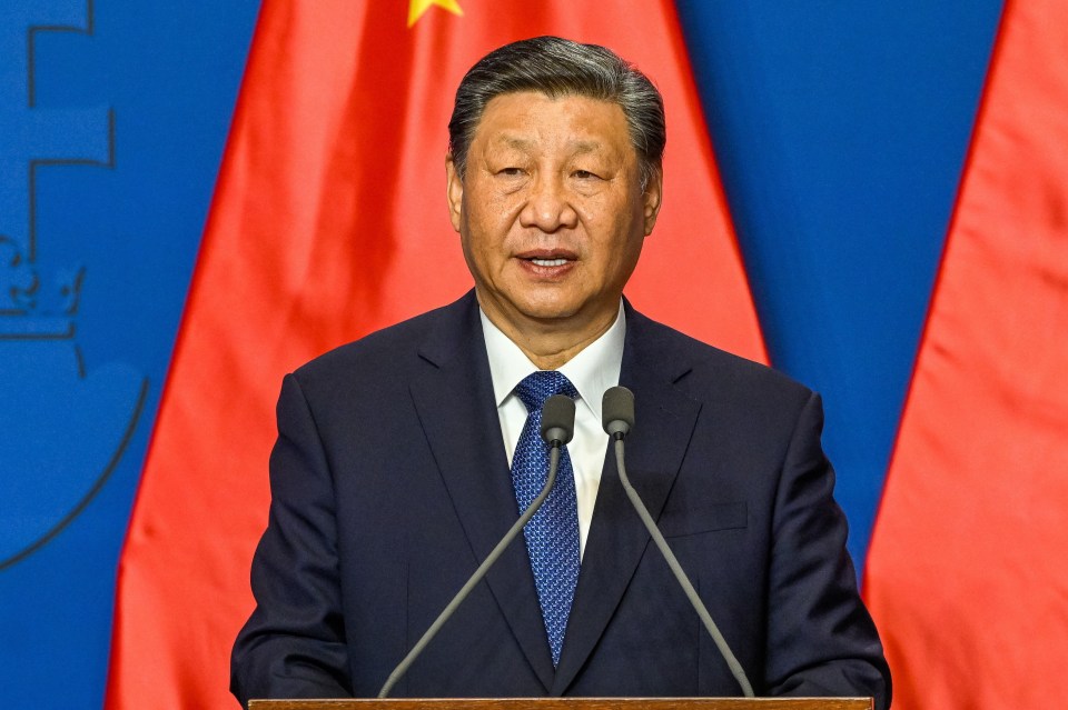 epa11329762 Chinese President Xi Jinping speaks during his joint press confrence with Hungarian Prime Minister (not pictured) following their talks at the PM's office, the former Carmelite Monastery, in Budapest, Hungary, 09 May 2024. EPA/Szilard Koszticsak HUNGARY OUT