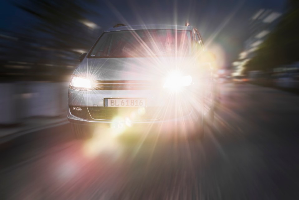 Faulty lights could see the driver face a £1,000 fine (stock image)