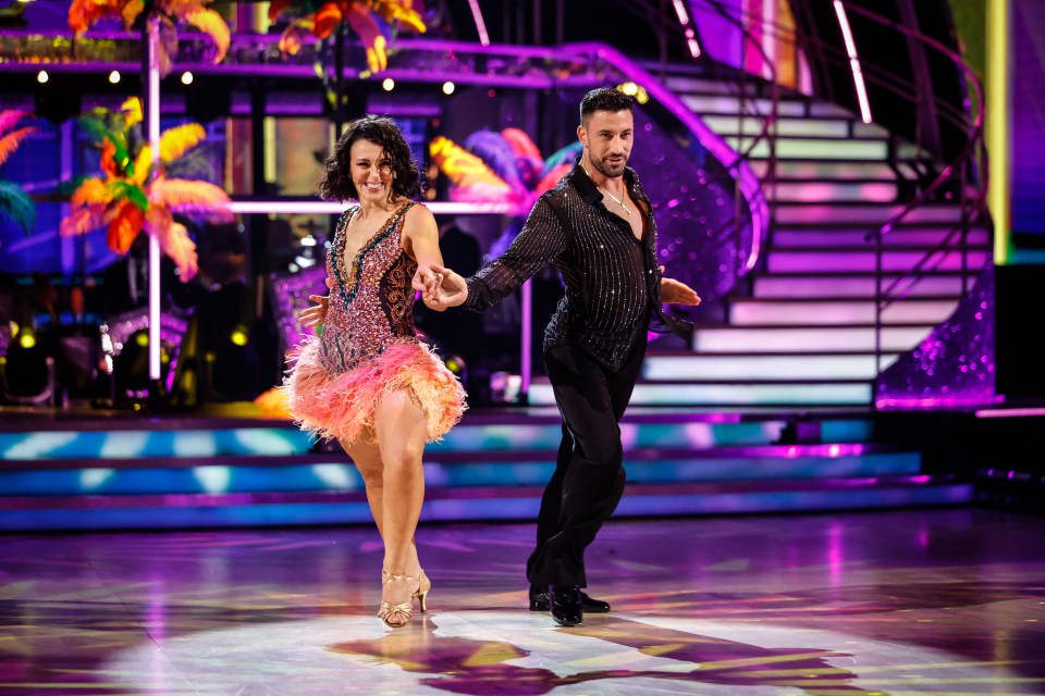 For use in UK, Ireland or Benelux countries only Undated BBC handout photo of Amanda Abbington and Giovanni Pernice during their appearance on the live show on Saturday for BBC1's Strictly Come Dancing. Issue date: Saturday September 30, 2023. PA Photo. See PA story SHOWBIZ Strictly. Photo credit should read: Guy Levy/BBC/PA Wire NOTE TO EDITORS: Not for use more than 21 days after issue. You may use this picture without charge only for the purpose of publicising or reporting on current BBC programming, personnel or other BBC output or activity within 21 days of issue. Any use after that time MUST be cleared through BBC Picture Publicity. Please credit the image to the BBC and any named photographer or independent programme maker, as described in the caption.
