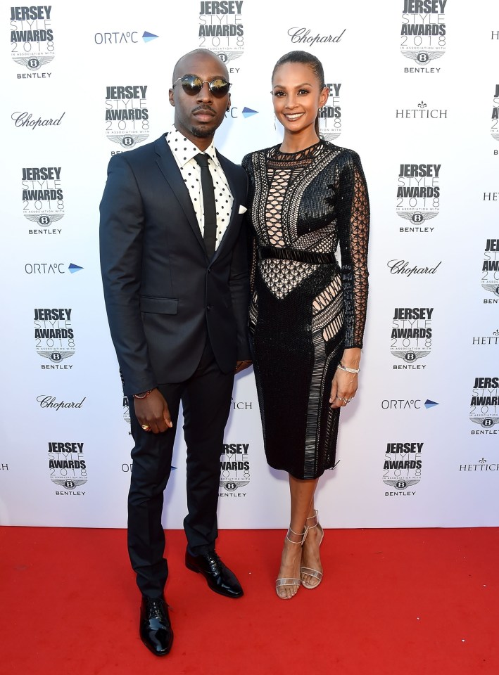 Alesha Dixon and Azuka Ononye at the Jersey Style Awards.