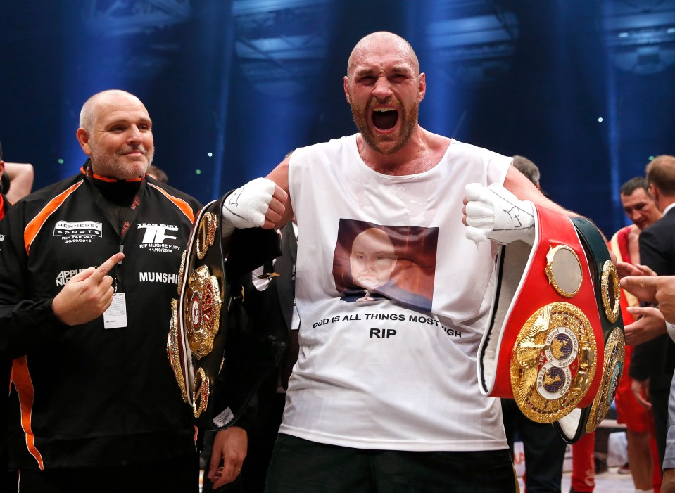 Peter Fury with nephew Tyson in 2015