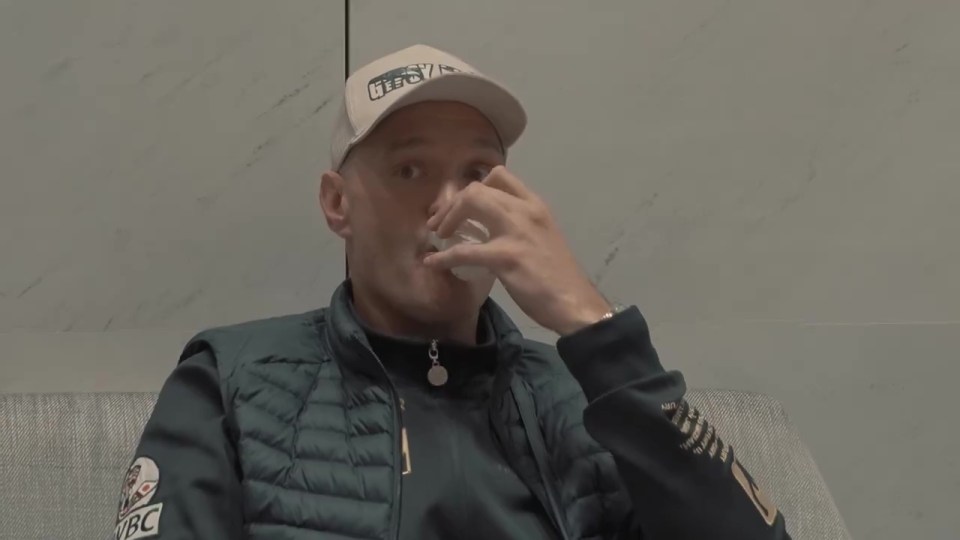It was thirsty work for the heavyweight king