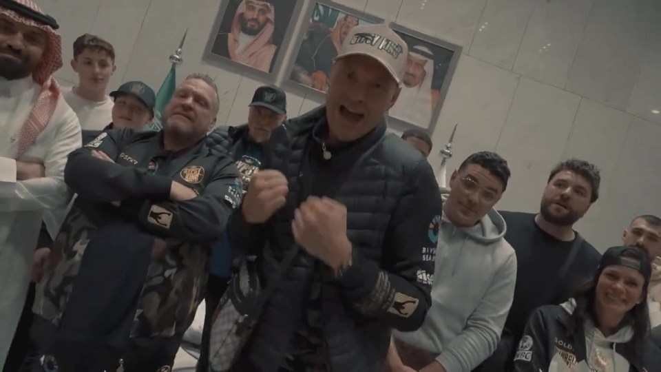 Fury showed off some of his boxing skills