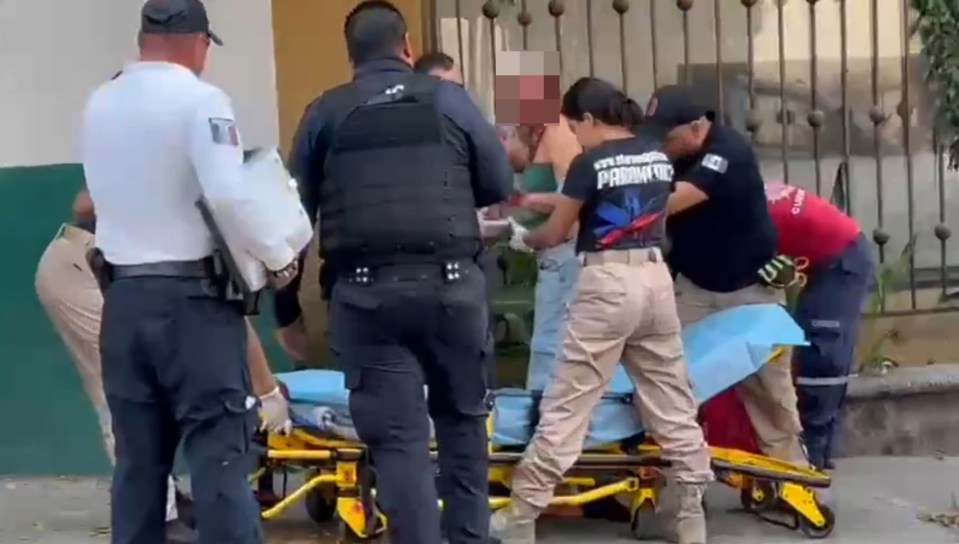 One of the victims snapped pics despite barely being able to walk