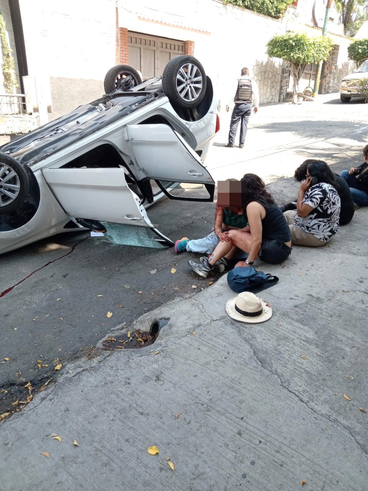 The two women were taken to the hospital with serious injuries