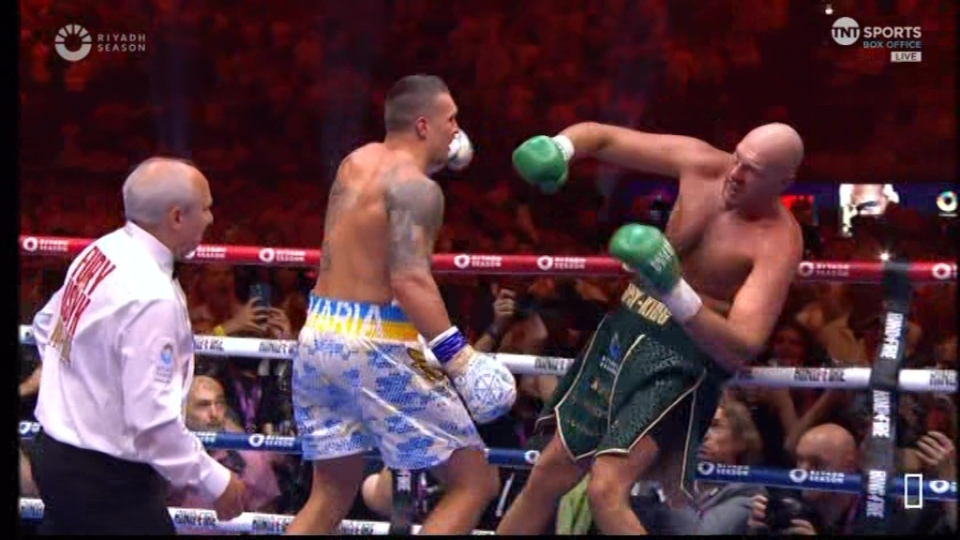 Usyk looked on course to seal a dramatic win