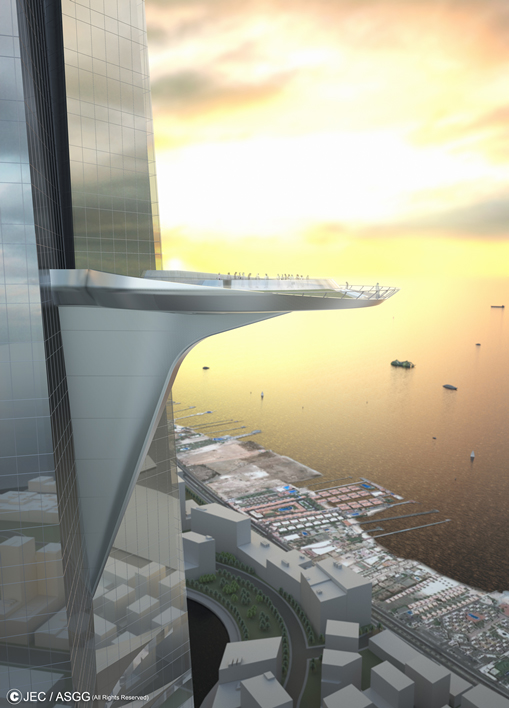 The incomplete structure has long been gathering dust in Jeddah, Saudi Arabia