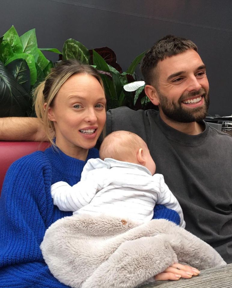 Jorgie returned to work after the birth of Forest