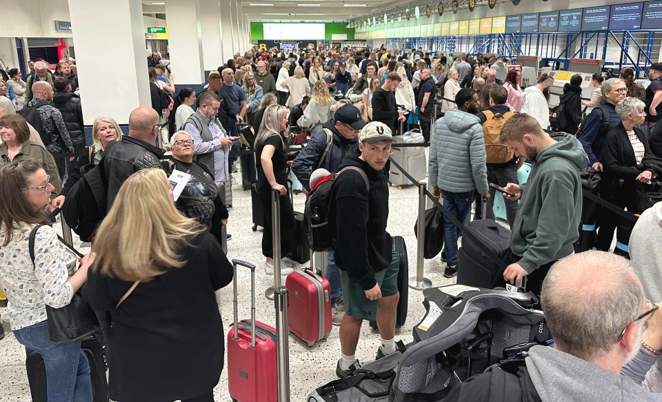 Manchester Airport descended into chaos amid baggage handling problems