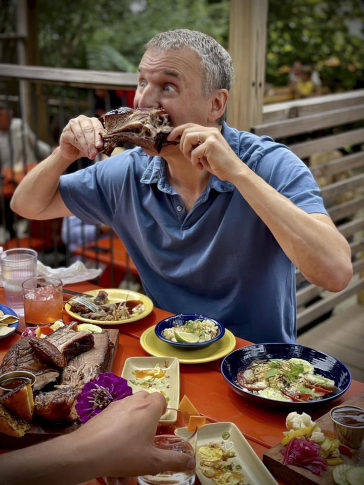 Phil travels around the world trying food for his show Somebody Feed Phil