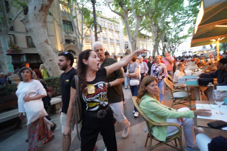 British holidaymakers were booed by some protesters during the anti-tourism demo in Palma