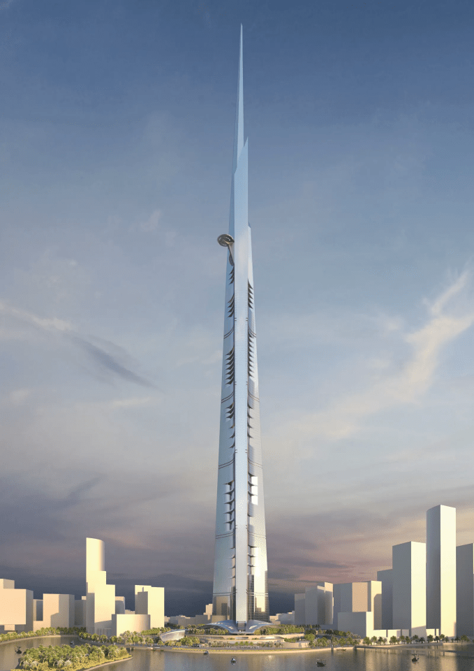 The futuristic building would tower over everything else in Jeddah