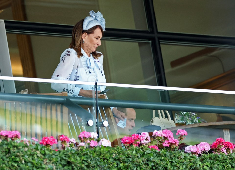 Carole Middleton appears to be enjoying her day out at Royal Ascot
