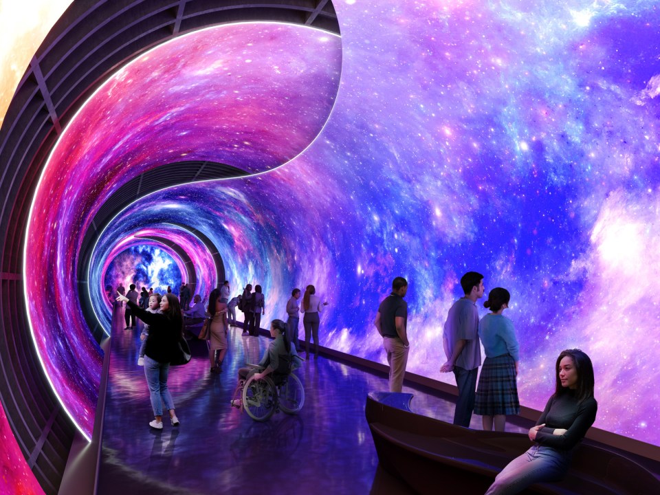 The tunnels would feature integrative structures and immersive experiences along the way