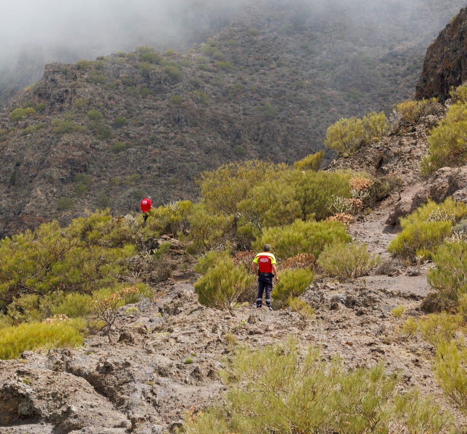 Police officers had been searching the Masca village ravine