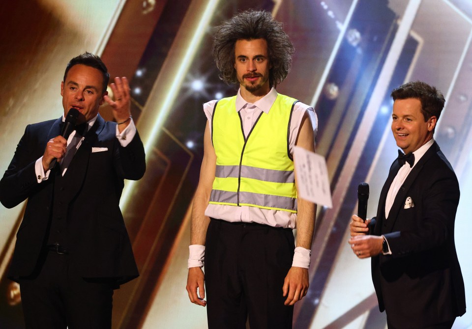 Ant and Dec with Viggo Venn, winner of Britain's Got Talent 2023.