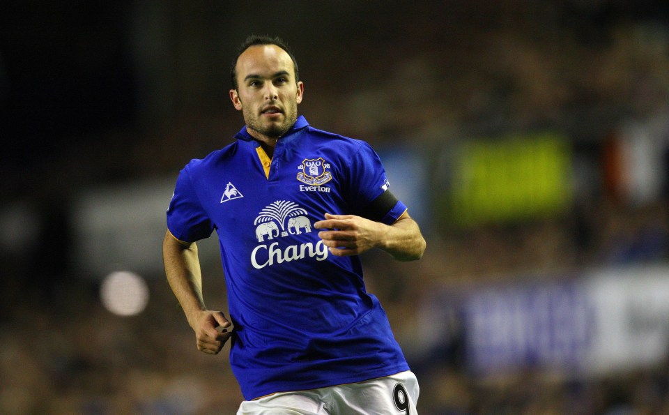Landon Donovan spent two loan spells with Everton