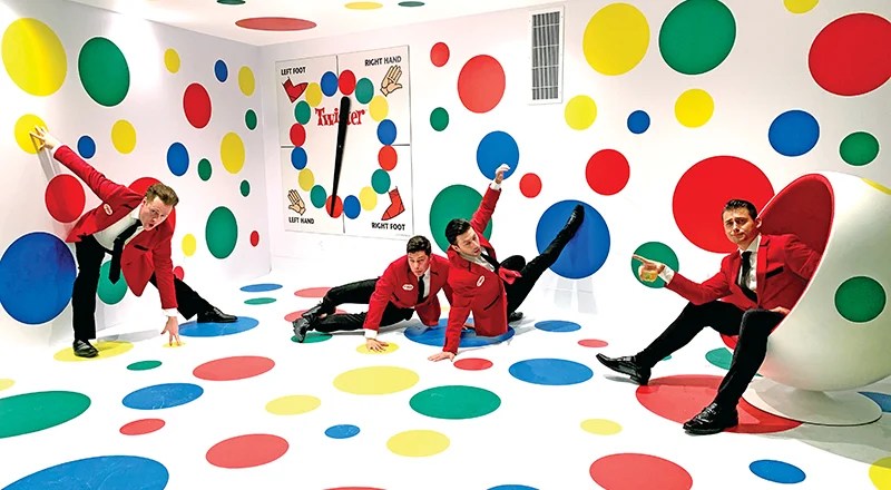 The TWA has a Twister room for people to play a wall-to-wall version of the game
