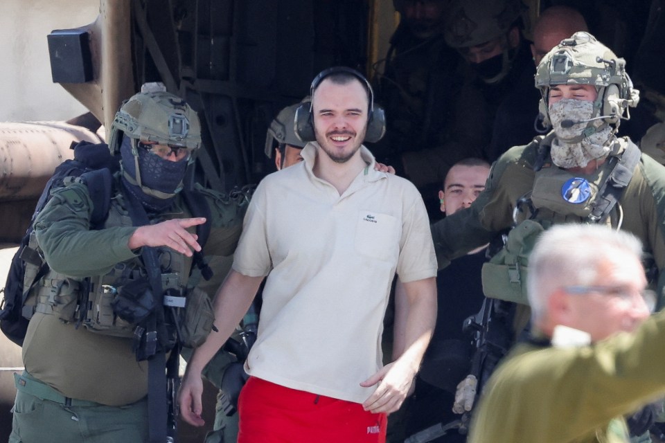 Andrey Kozlov was seen all smiles after returning back home safely