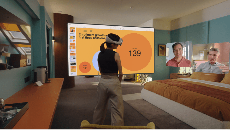 You can place virtual screens wherever you like