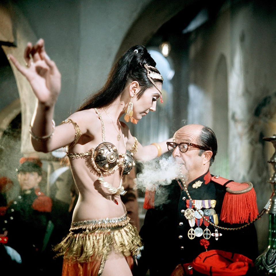 She was also in the Carry On film Follow That Camel where she played Cork Tip - the belly dancer at Café ZigZag