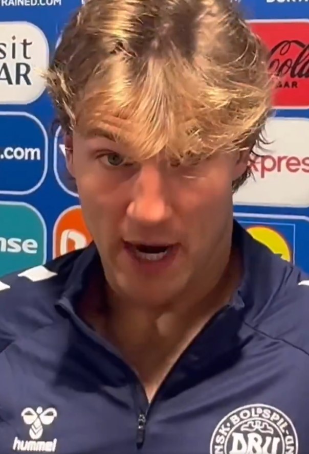 Joachim Andersen ripped into Stuart Attwell after Denmark's defeat to Germany