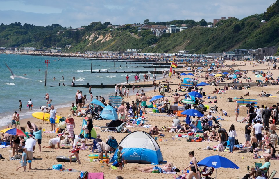 People have been hitting the beach over the weekend as temperatures rise