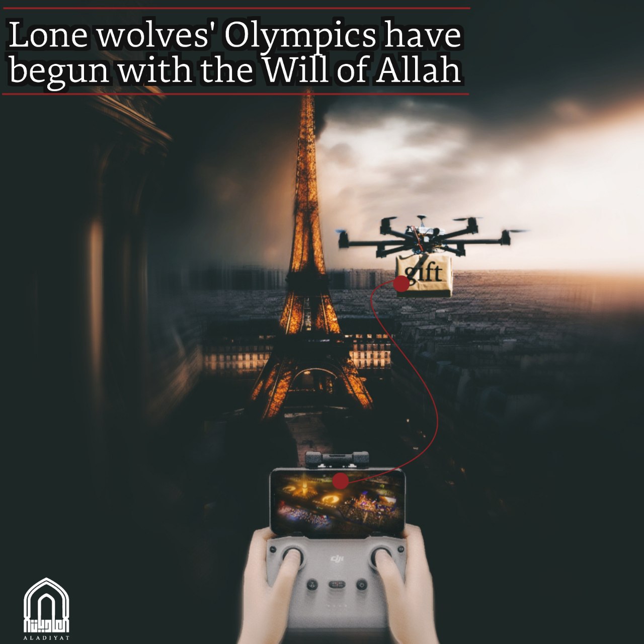 The terrifying poster was the latest threat made against the Paris Olympics
